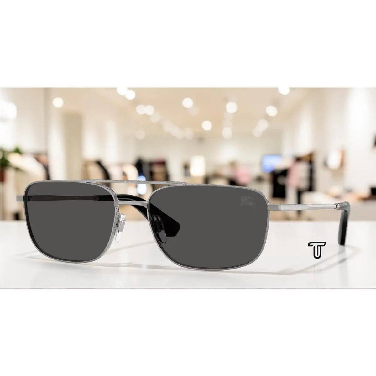 Burberry BE3170 100387 Gunmetal Dark Grey 59 mm Men`s Sunglasses