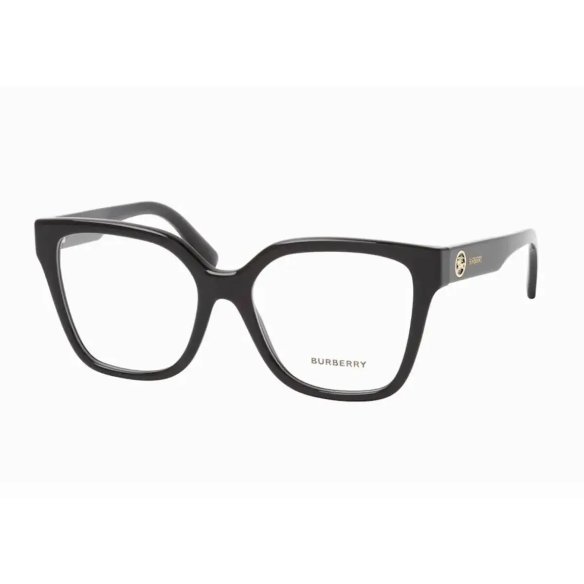 Burberry Eyeglasses B 2443 3001 51-17 140 Shiny Black Frames Gold Logo Decor