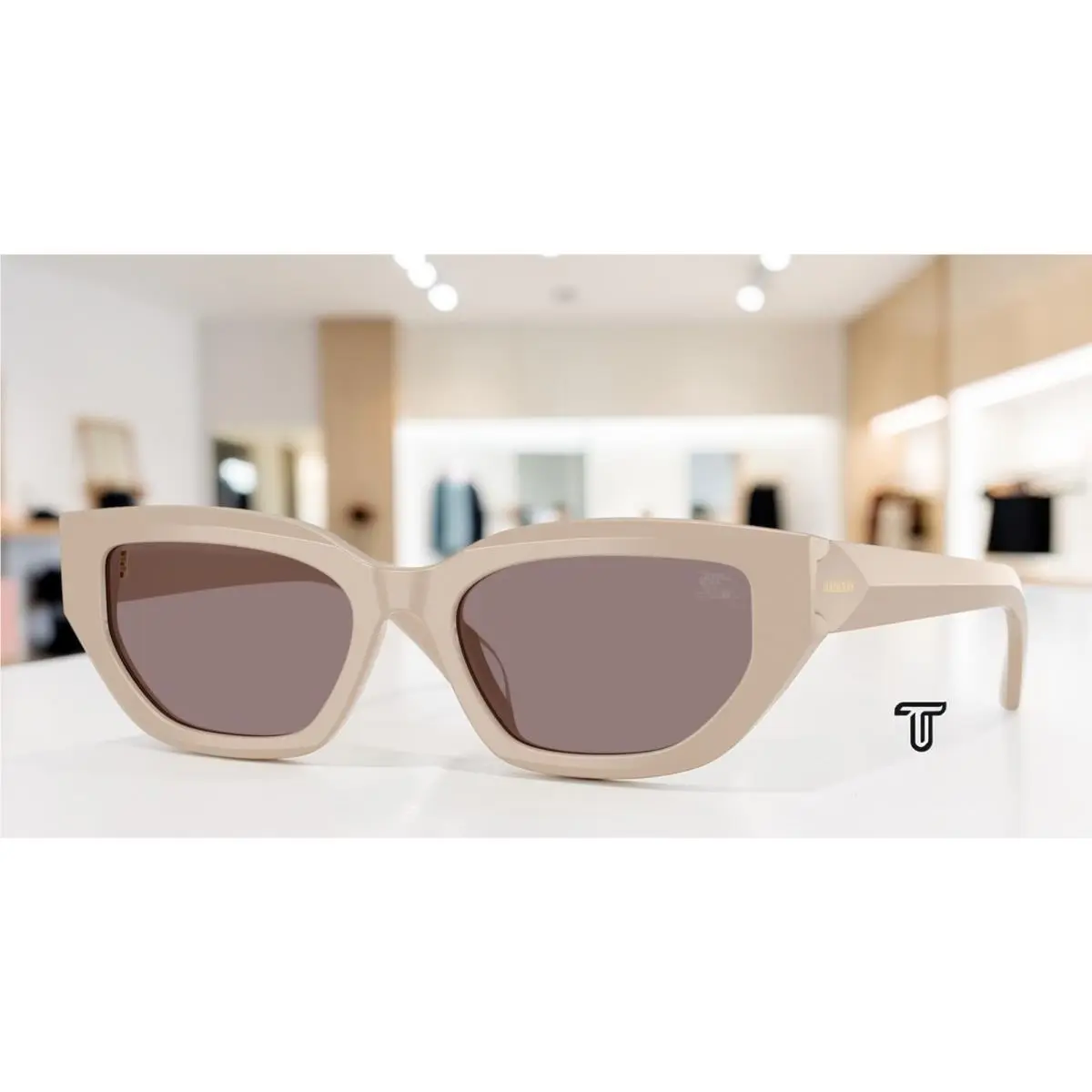 Burberry BE4463D 42447N Beige Dark Purple 54 mm Women`s Sunglasses