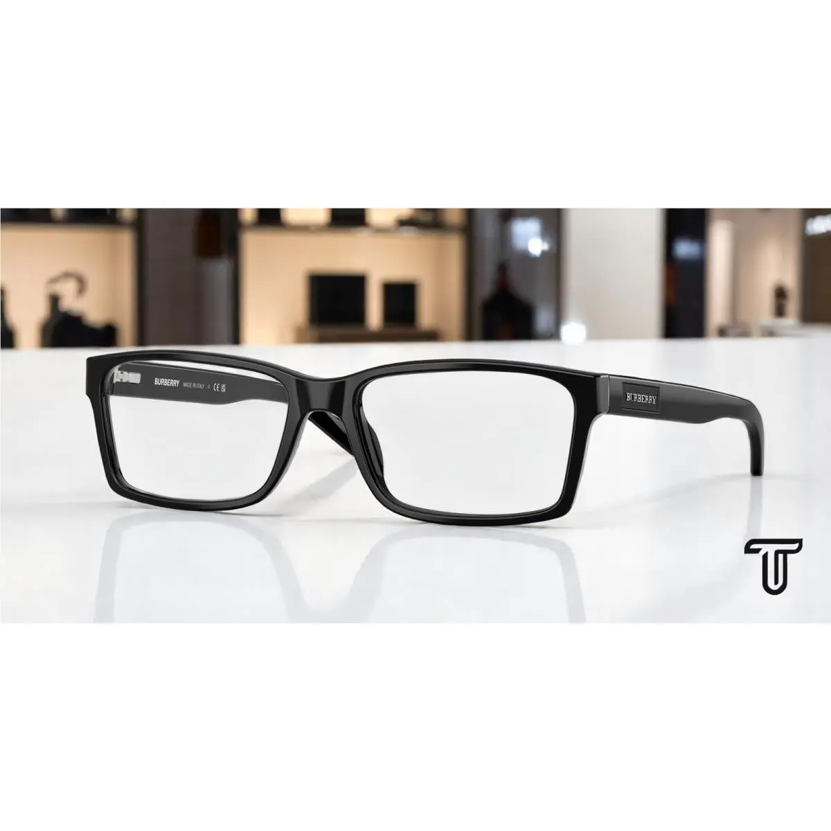 Burberry BE2108 3001 Black Demo Lens 54 mm Men`s Eyeglasses