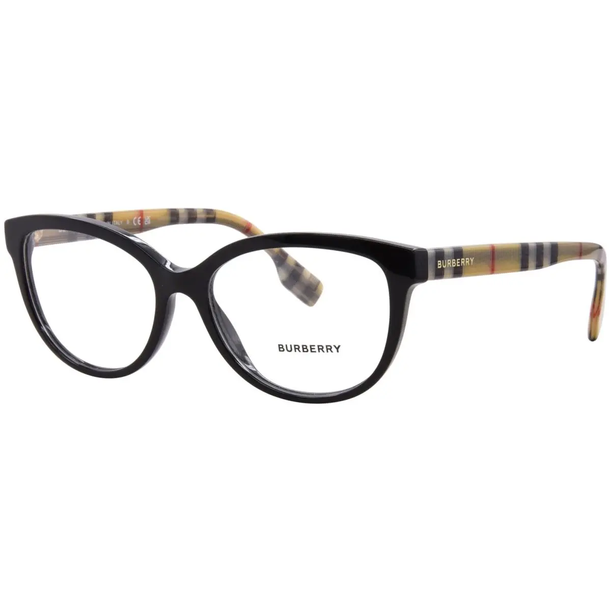 Burberry Esme BE2357 3757 Eyeglasses Frame Women`s Black Full Rim 54mm