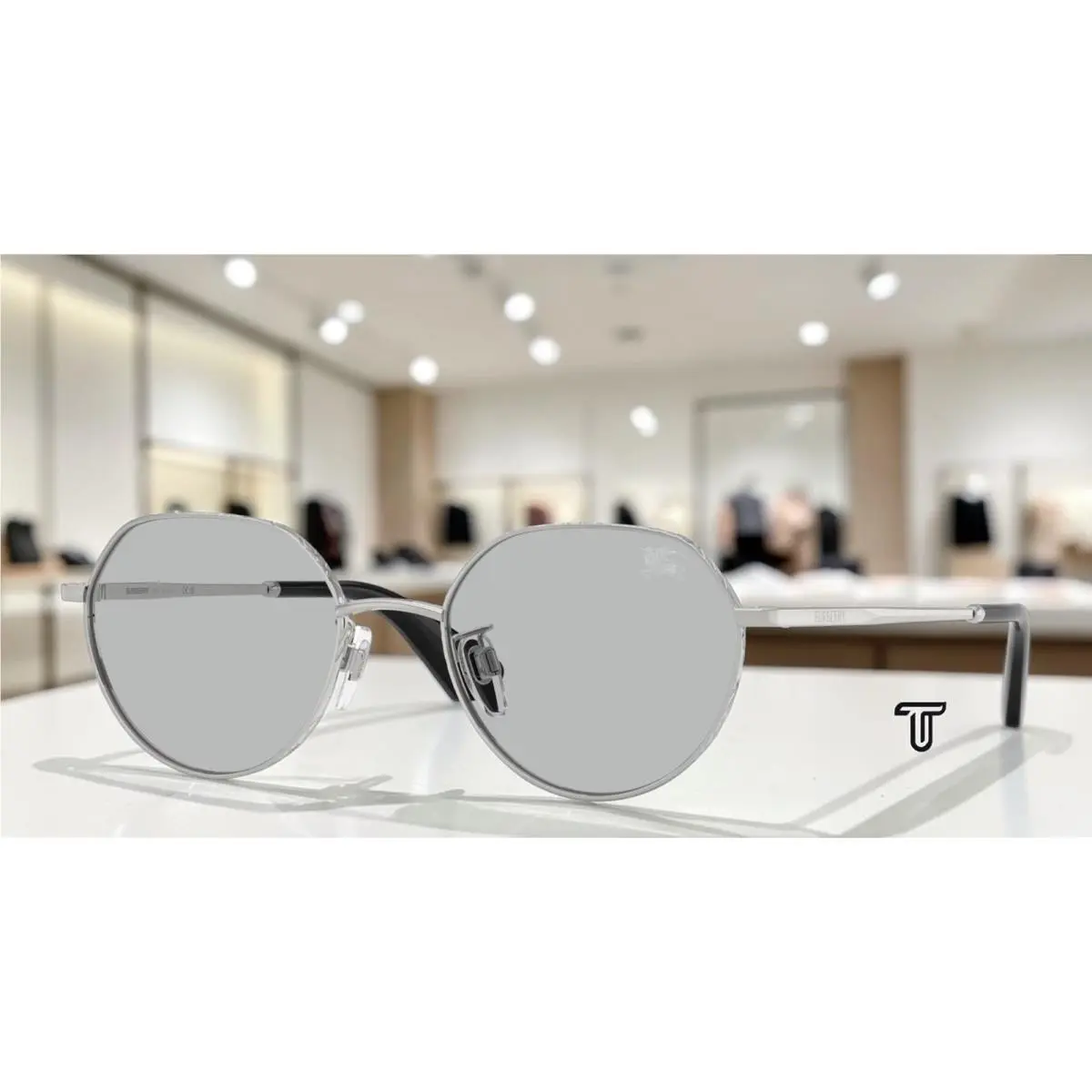 Burberry BE3173D 100587 Silver Light Grey 51 mm Unisex Sunglasses