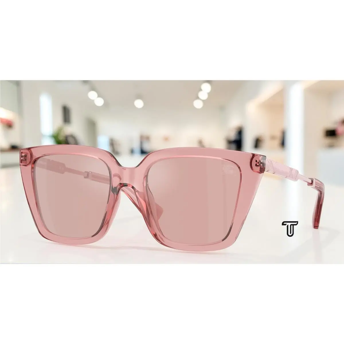 Burberry BE4473U 41969L Pink Light Violet Flash Silver 52 mm Women`s Sunglasses