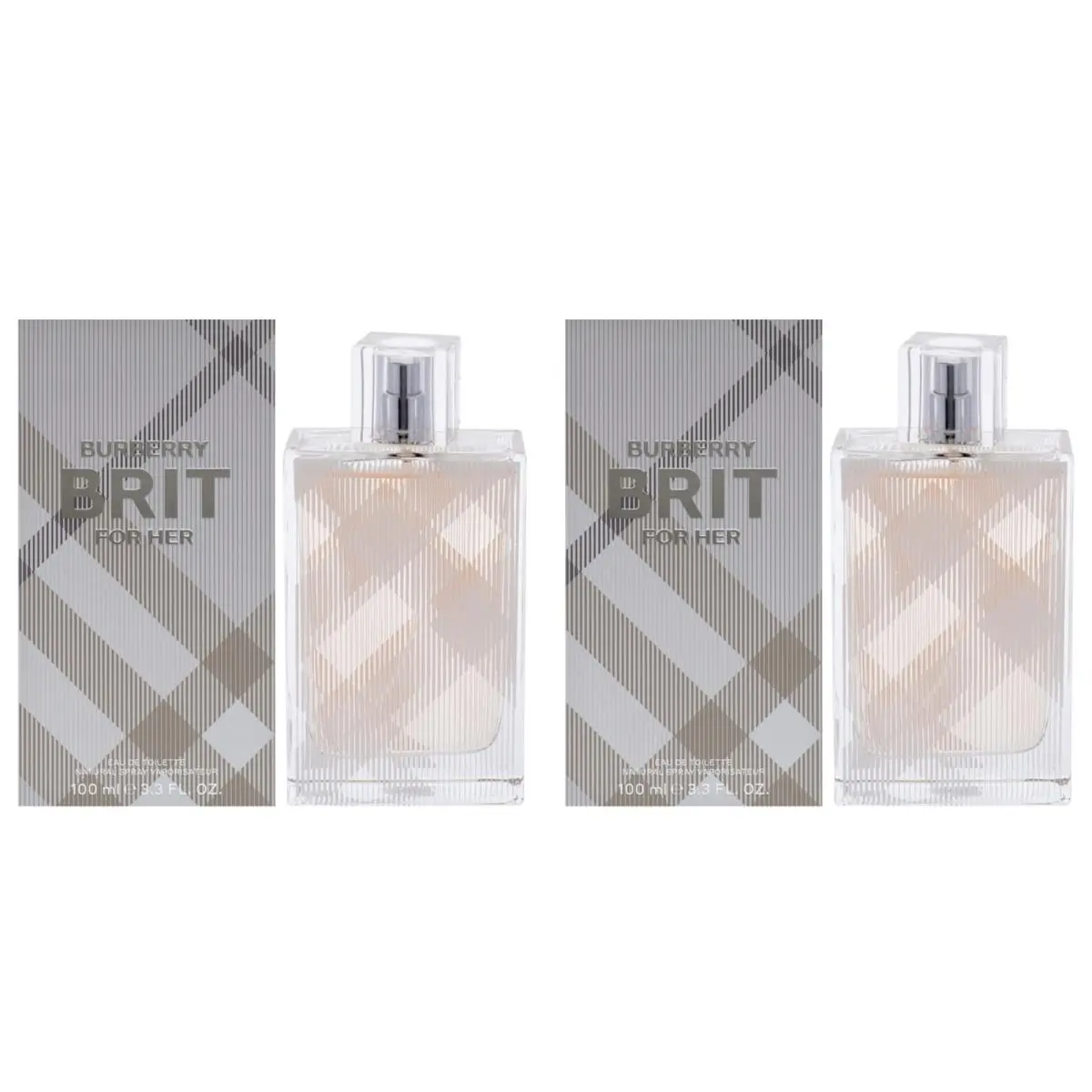 Burberry Brit by Burberry For Women - 3.3 oz Edt Spray - Pack of 2