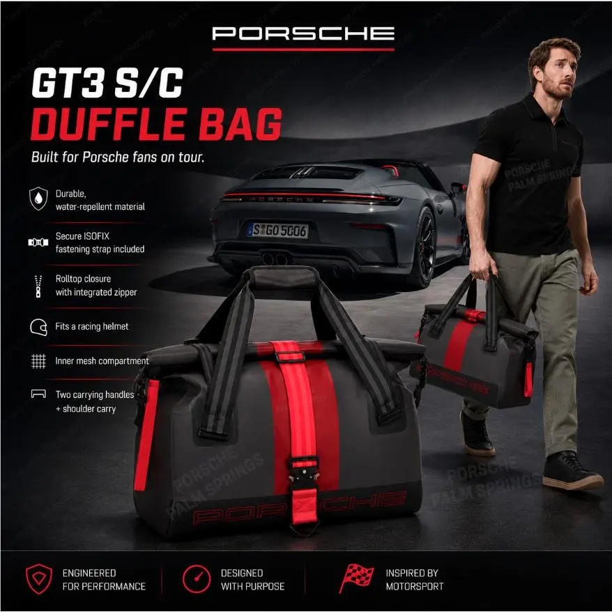 Porsche 911 GT3 S/c Travel Duffle Bag WAP0350020T0DB