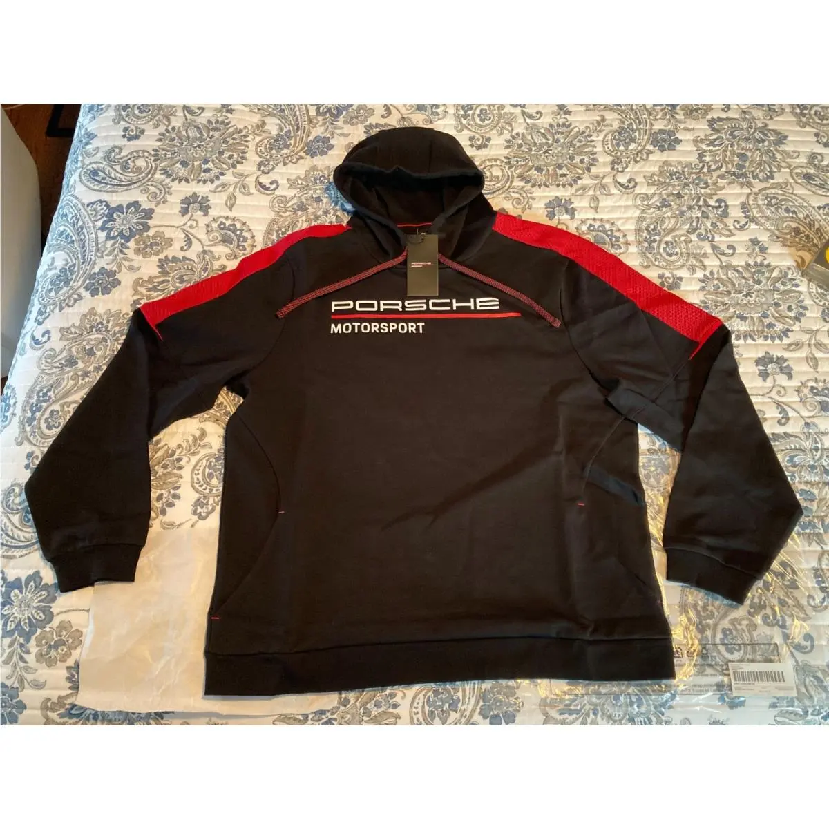 IN Bag Porsche Design Motorsport Long Sleeved Hoodie IN Euro XL = Usa L