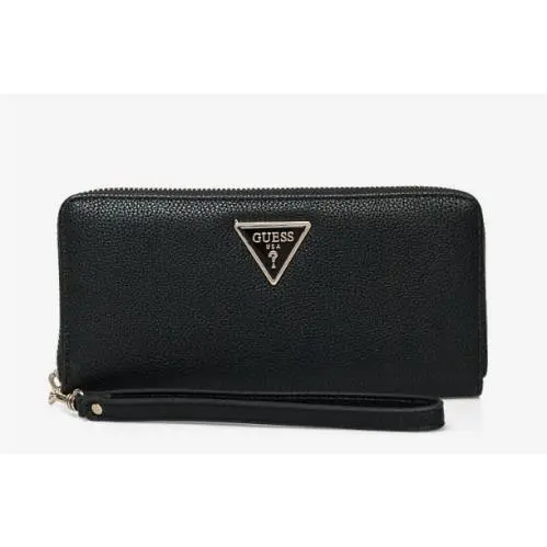 Guess Laurel Logo Zip-around Continental Womens Wallet In Black 14x9x3 CM