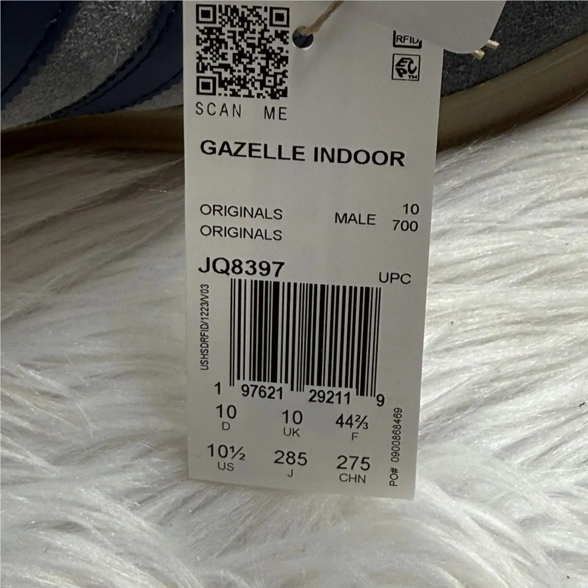 Adidas shoes - Gazelle Indoor Grey Night Indigo - JQ8397 - Grey 5