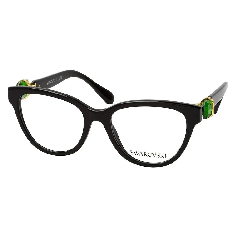 Swarovski SK 2004 1001 Black Plastic Cat-eye Eyeglasses 52mm