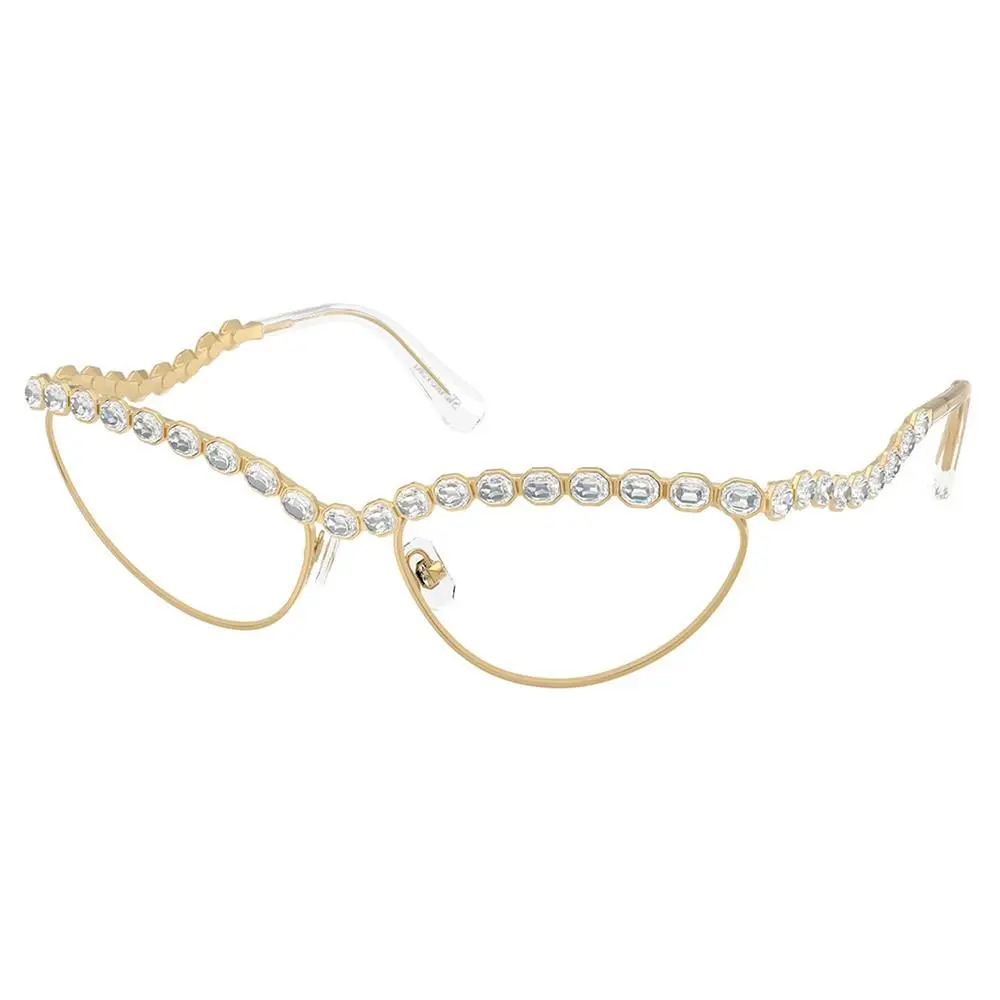 Swarovski SK 1030 4004 Gold Metal Cat-eye Eyeglasses 59mm