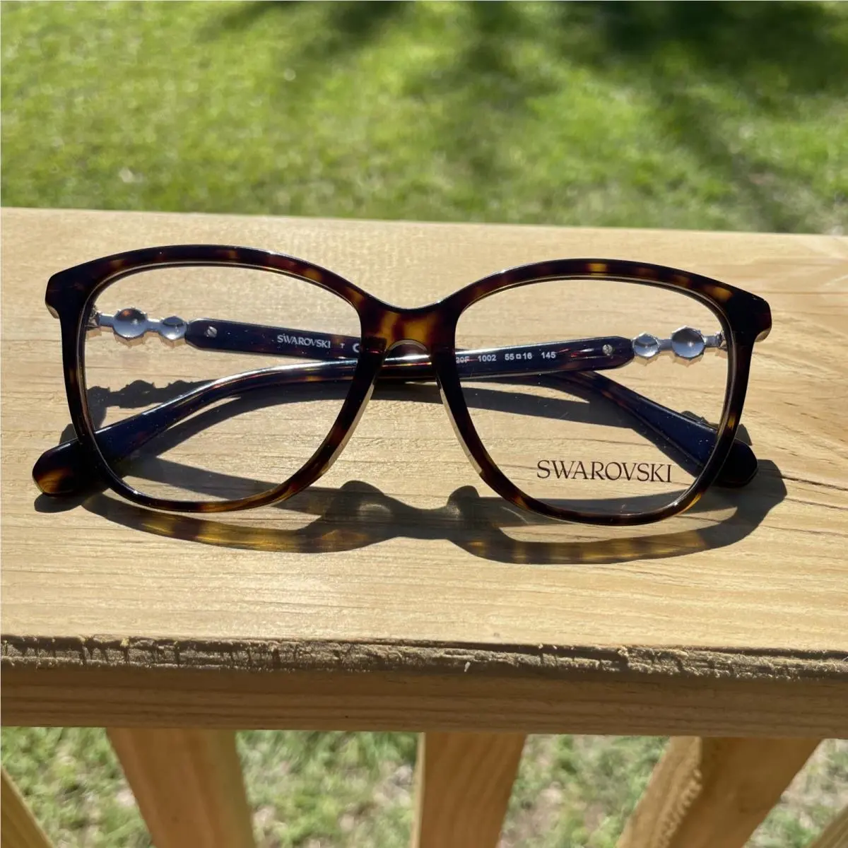 Swarovski SK2020F 1002 Dark Havana Demo Lens 55 mm Women`s Eyeglasses