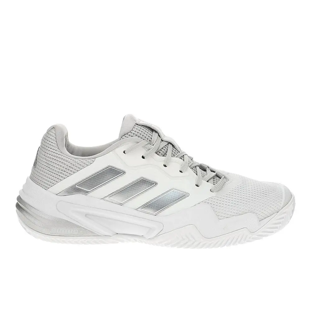 Adidas Barricade 13 Clay Tennis Womens White Sneakers Athletic Shoes JS2887