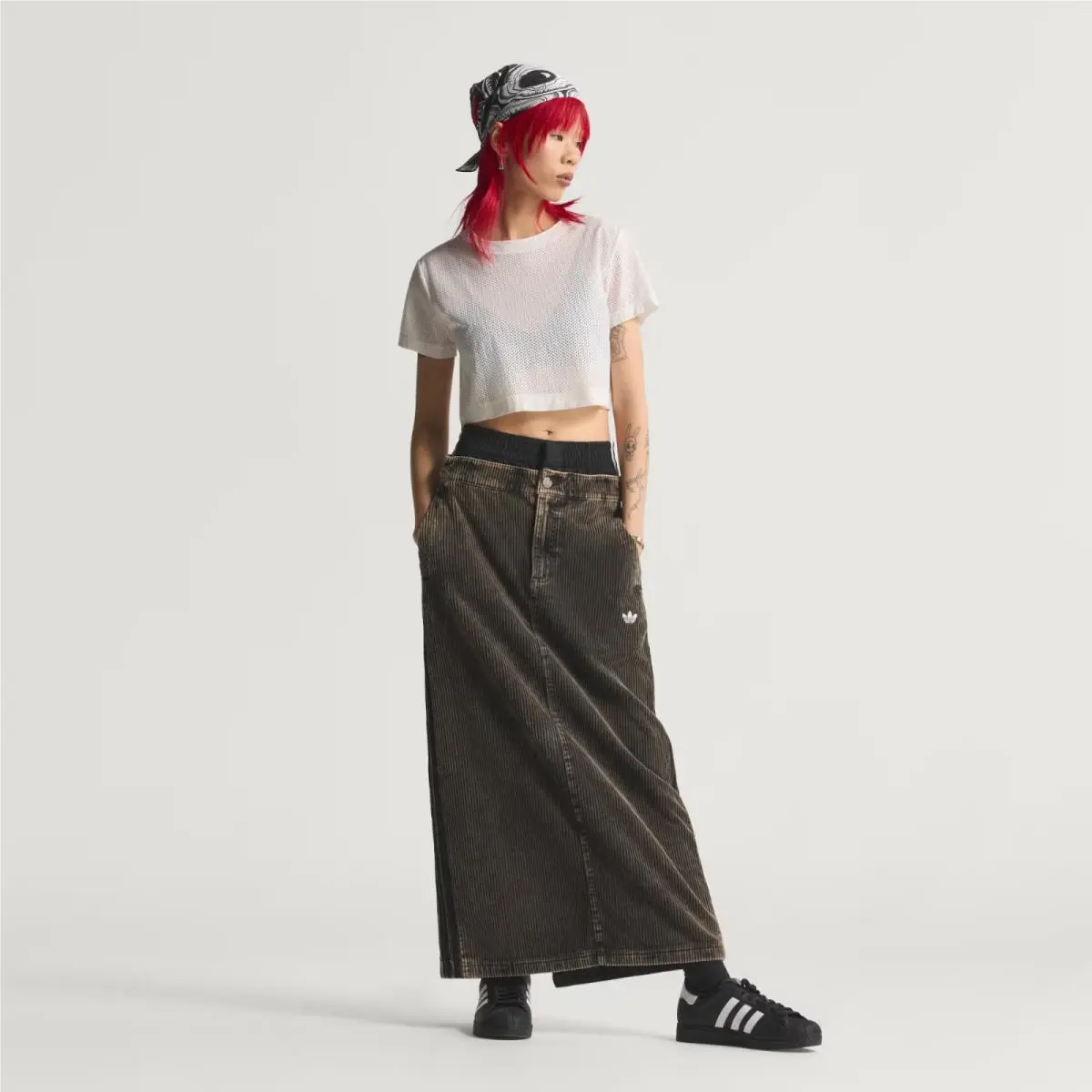 Adidas Originals Women`s Corduroy Maxi Skirt KE5032