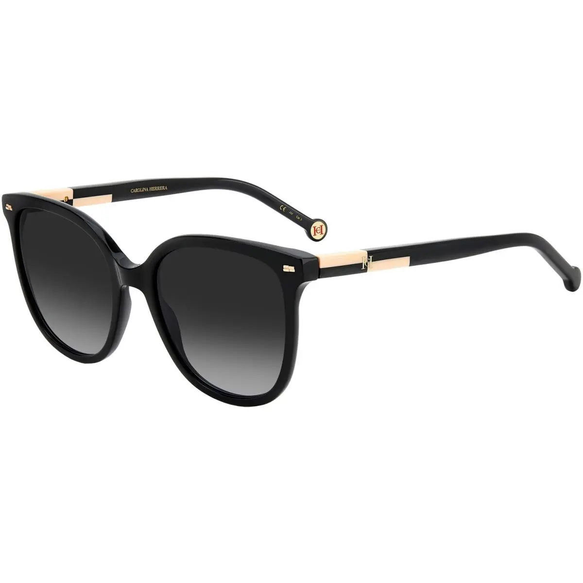 Carolina Herrera Women`s Black Cat-eye Sunglasses - HER0136S 0KDX 9O