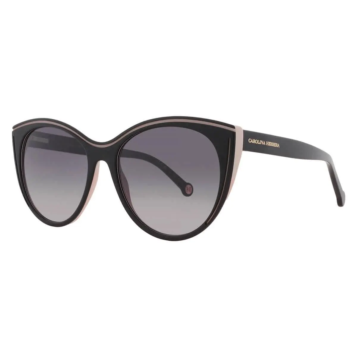 Carolina Herrera Grey Gradient Cat Eye Ladies Sunglasses Her 0142/S 0KDX/9O 56