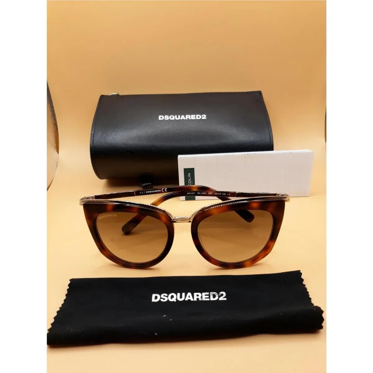 DSQUARED2 Ashley Havana Gold Sunnies DQ 0290 528 52-18 135