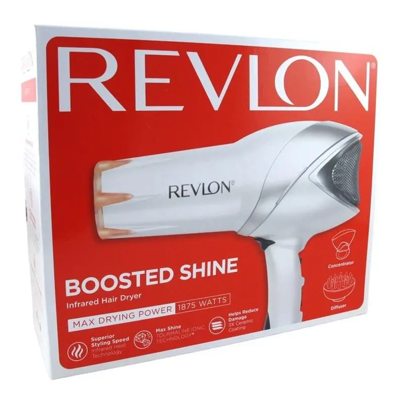 Dryer Infrared Boosted Shine W/attachments 1875 Watt by Revlon