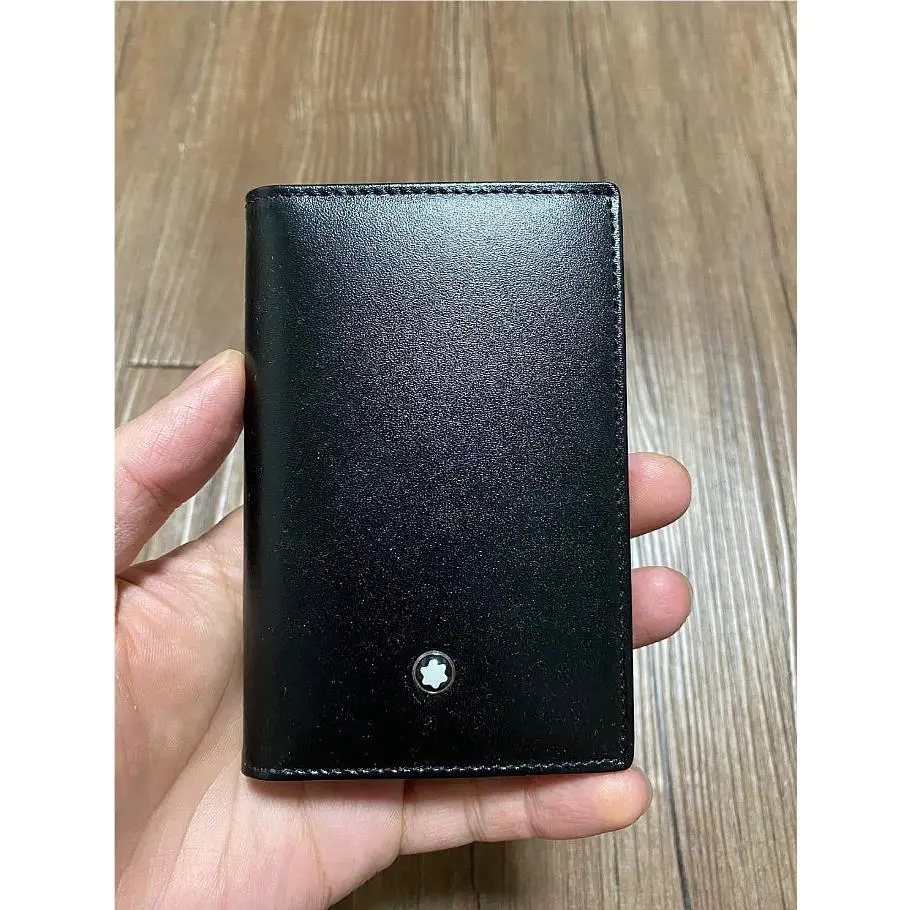 Montblanc Meisterstuck Black Leather Card Holder Business Wallet Gift 2026