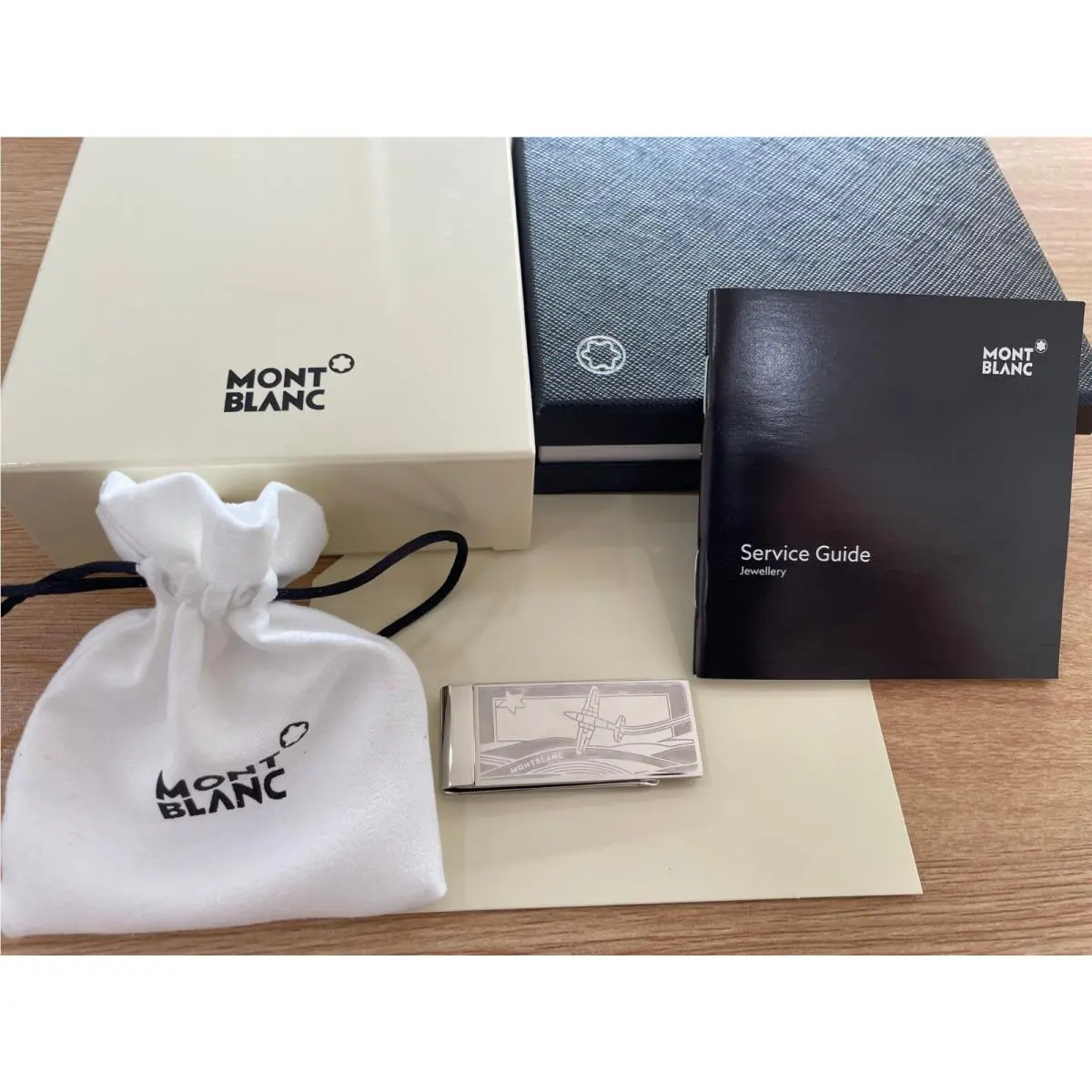 Montblanc Money Clip Stainless Steel Little Prince Pilot Series Full Set