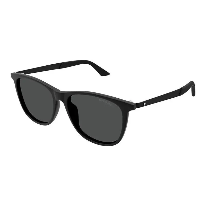 MB0330S 001 Shiny Black/grey 56-17-150 Sunglasses by Montblanc