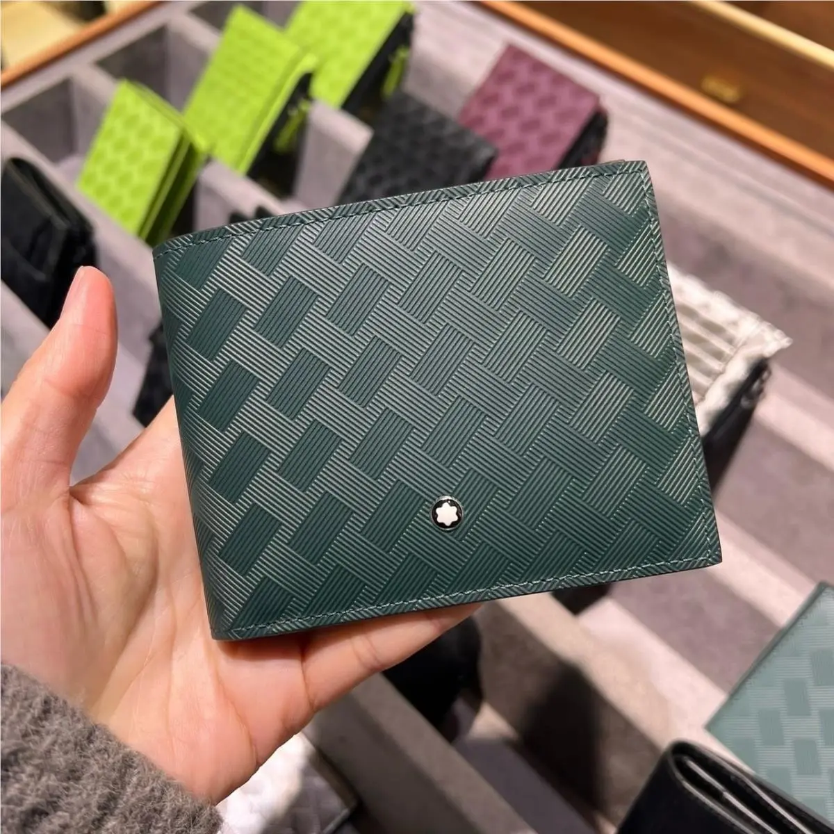 Montblanc Leather Wallet Extreme 3.0 6CC British Green Full Box Gift