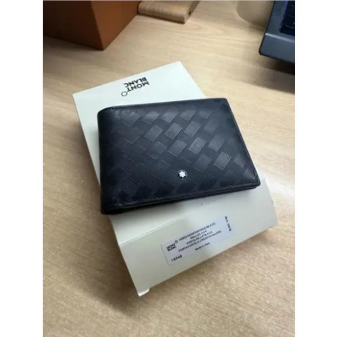 Pre Order Montblanc Extreme 3.0 Black Leather Wallet Men`s Luxury Card Holder