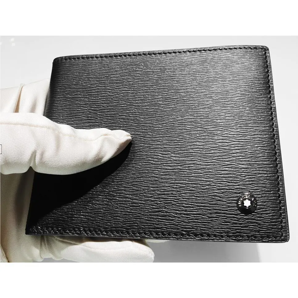 Montblanc Meisterstück Bifold Wallet Black Leather Men Luxury Gift