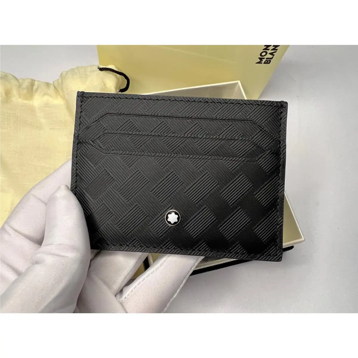 Pre Order Montblanc Meisterstück 6CC Black Leather Card Holder Full Box
