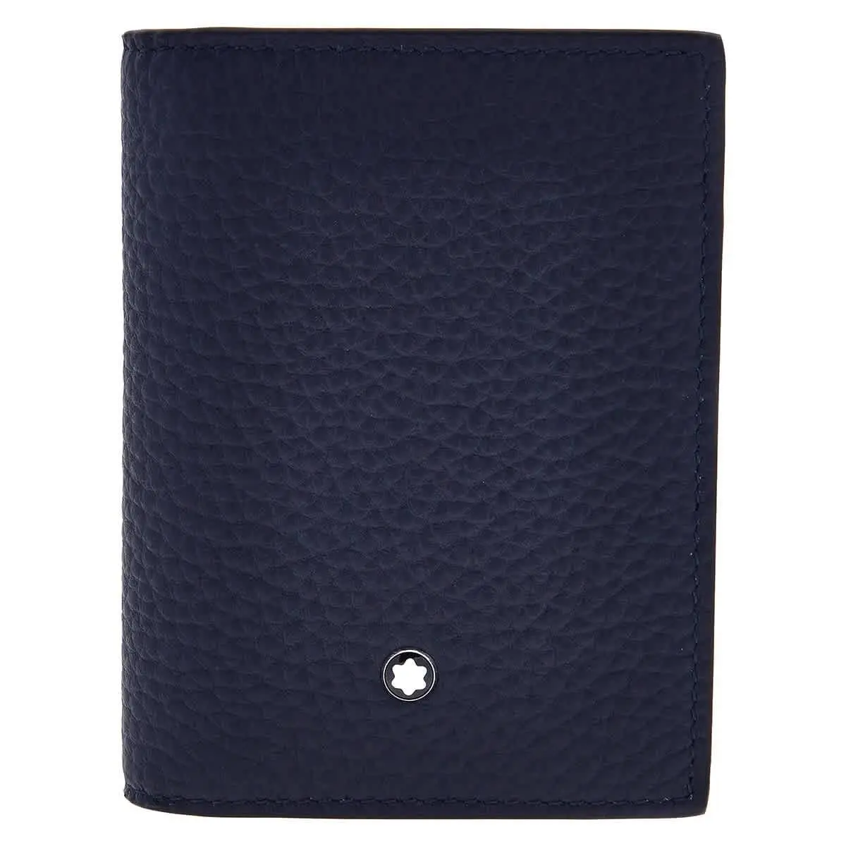Midnight Blue Grain Leather Card Holder 220040 by Montblanc