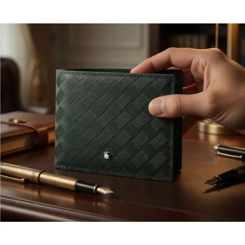 Pre Order Montblanc Extreme 3.0 Leather Wallet 6CC British Green Full Box