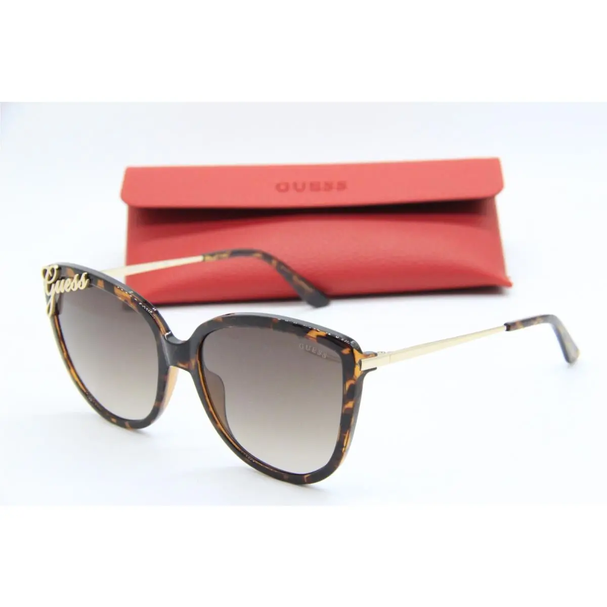Guess GU 7740 52F Havana Gold Sunglasses W Case 59-18
