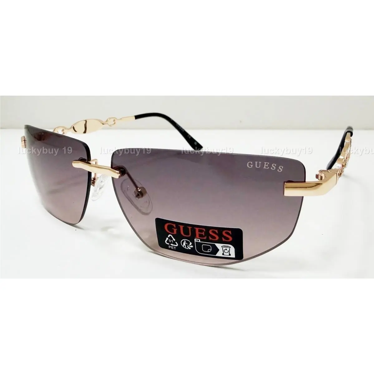 Guess GO 00083 Brown Gold Women`s Sunglasses Gift Idea /629/New