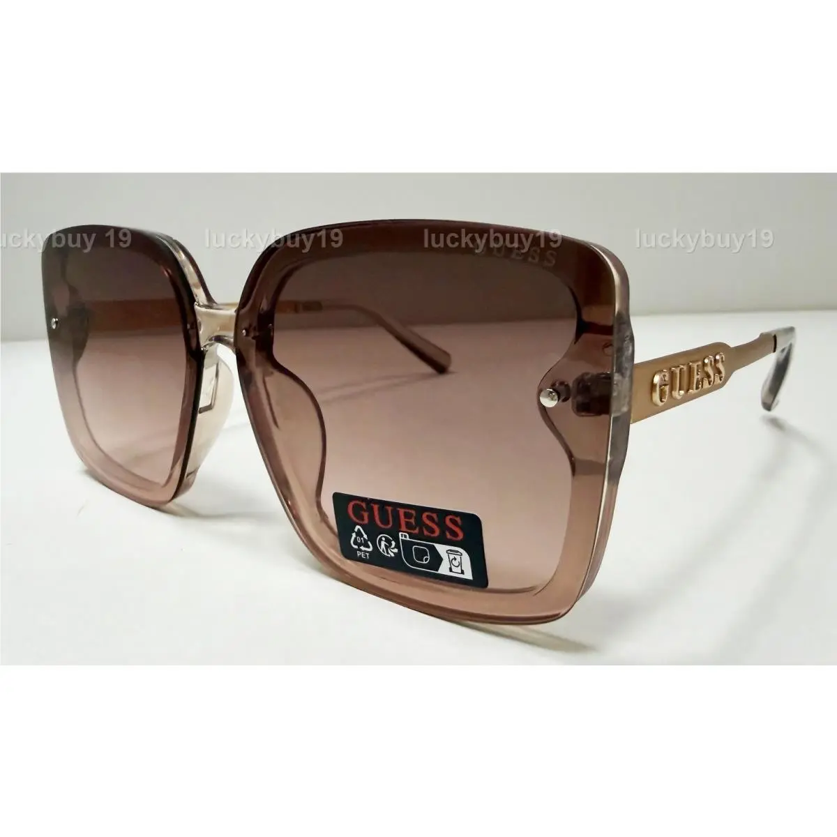 Guess GO00093 Brown Gold Oversized Women Sunglasses /633/