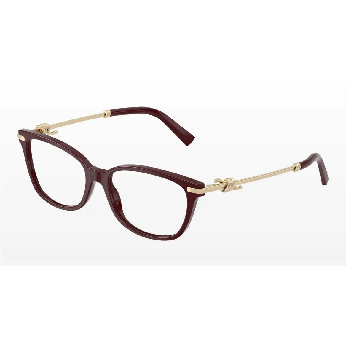 Tiffany Tiffany & Co TF2281 8389 Co TF2281 8389 Burgundy Gold Square Eyeglasses Women’s Optical Frame