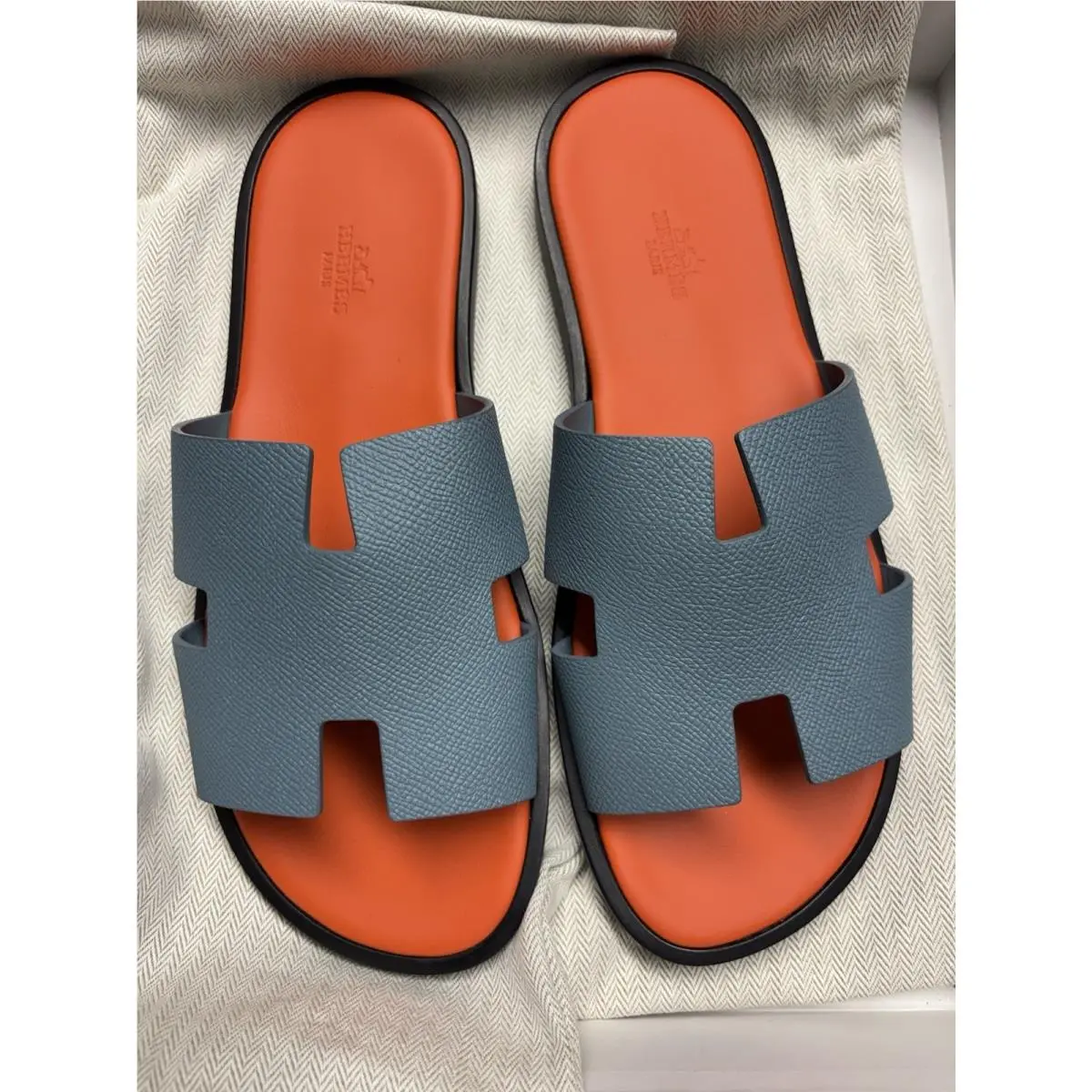 Hermes Izmir Sandals Men and Dust Bag US 8/EU 41