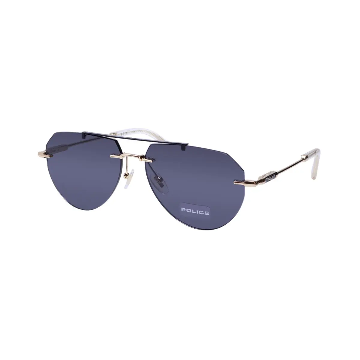 SPLN42 Horizon 11 Sunglasses Pilot Shape Design Eyewear For Men Rose Gold / Black by Police