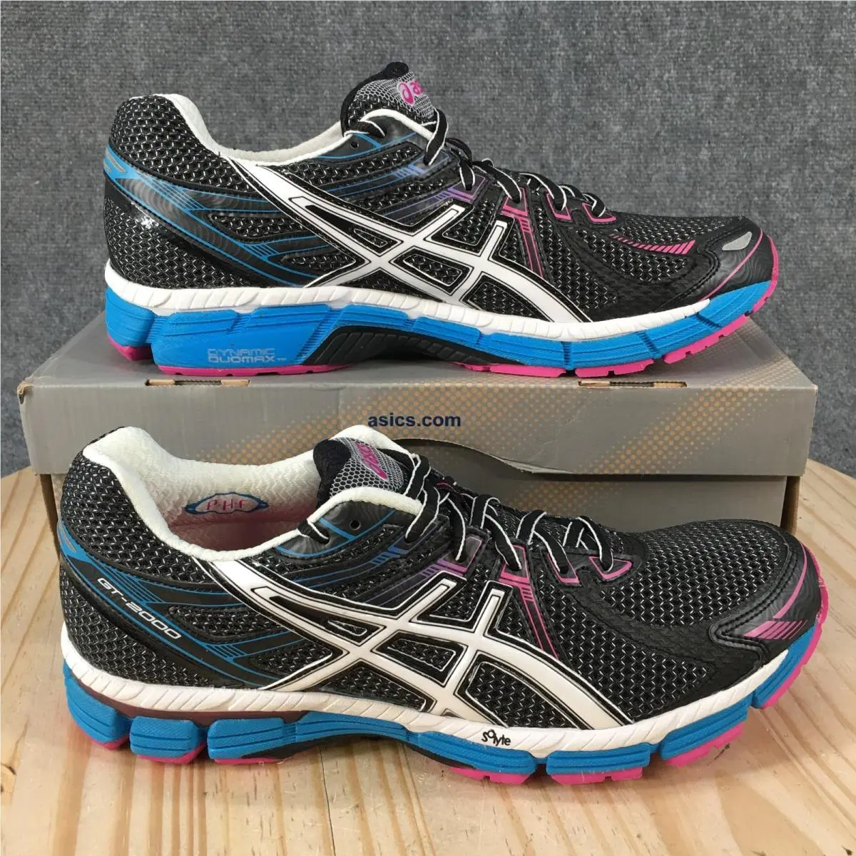 Asics GT-2000 Shoes Womens 12 Athletic Running Sneakers T2K7N Black Multi
