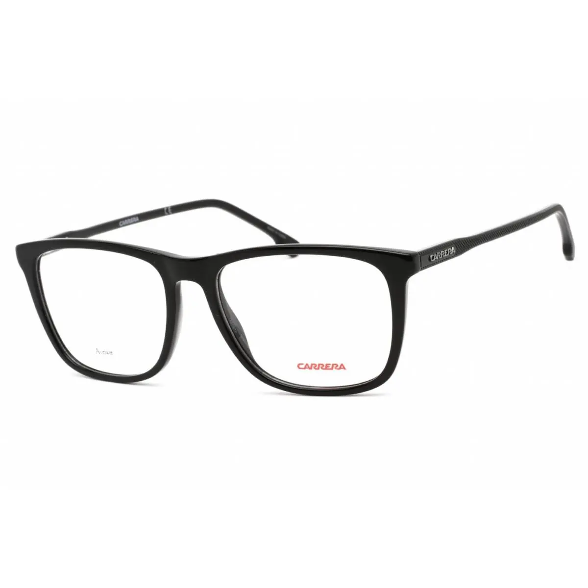 Carrera Men`s Eyeglasses Black Acetate Square Shape Frame Carrera 263 0807 00