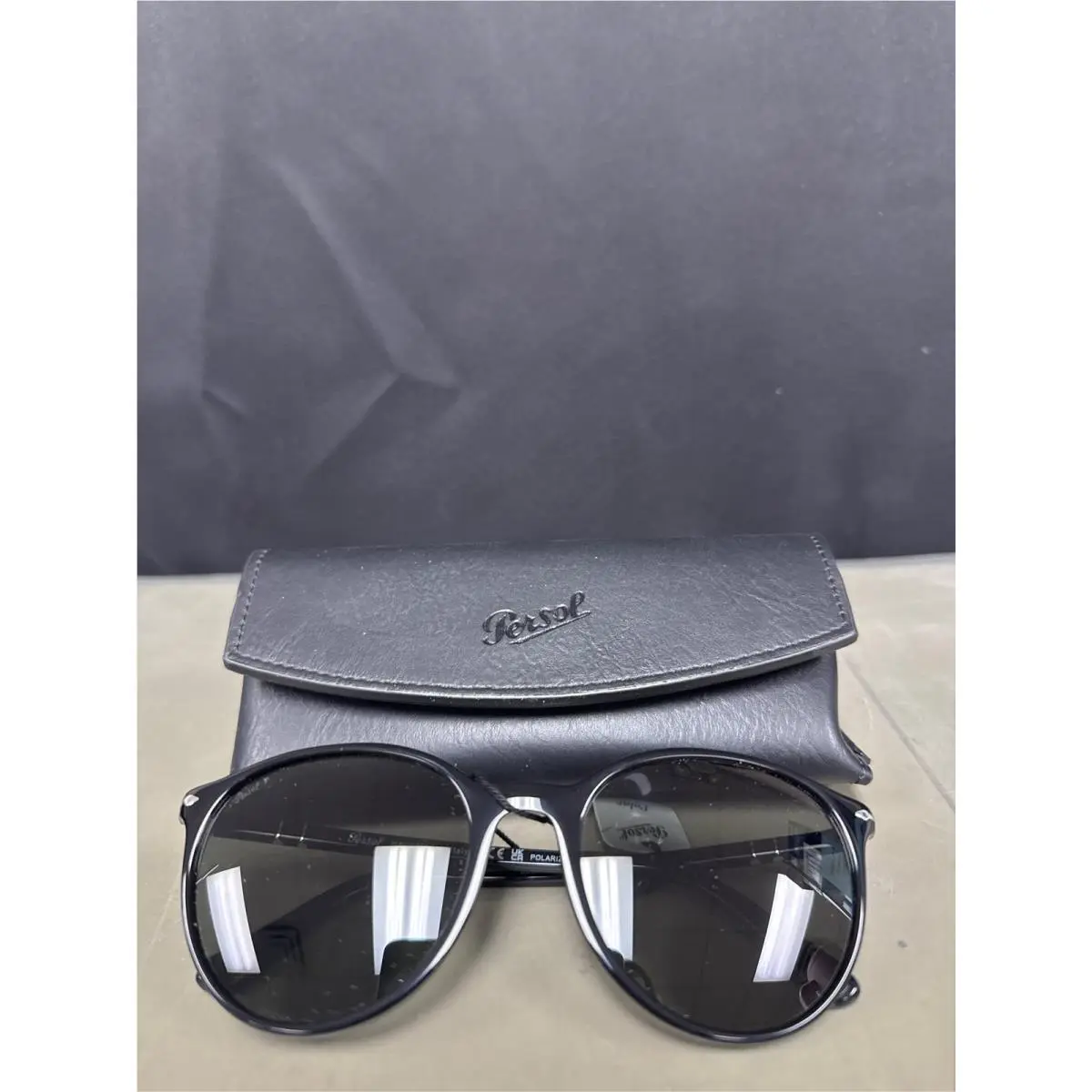 Persol PO3350S Polarized 95/58 Men`s Sunglasses Black Size 56