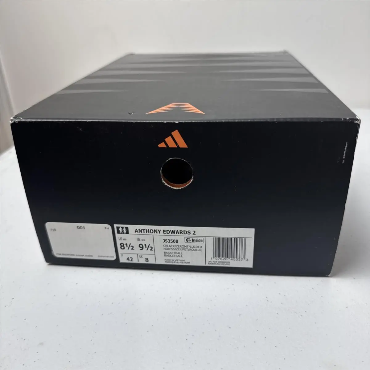 Adidas shoes - Anthony Edwards 2 - Anthony Edwards - JS3508 - Black (UPC: 0197626455373) 12