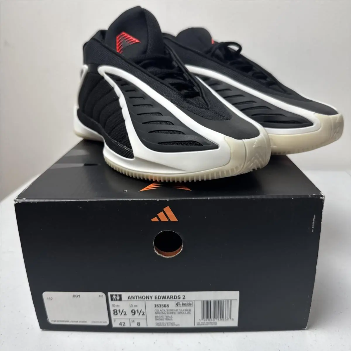 Adidas shoes - Anthony Edwards 2 - Anthony Edwards - JS3508 - Black (UPC: 0197626455373) 0