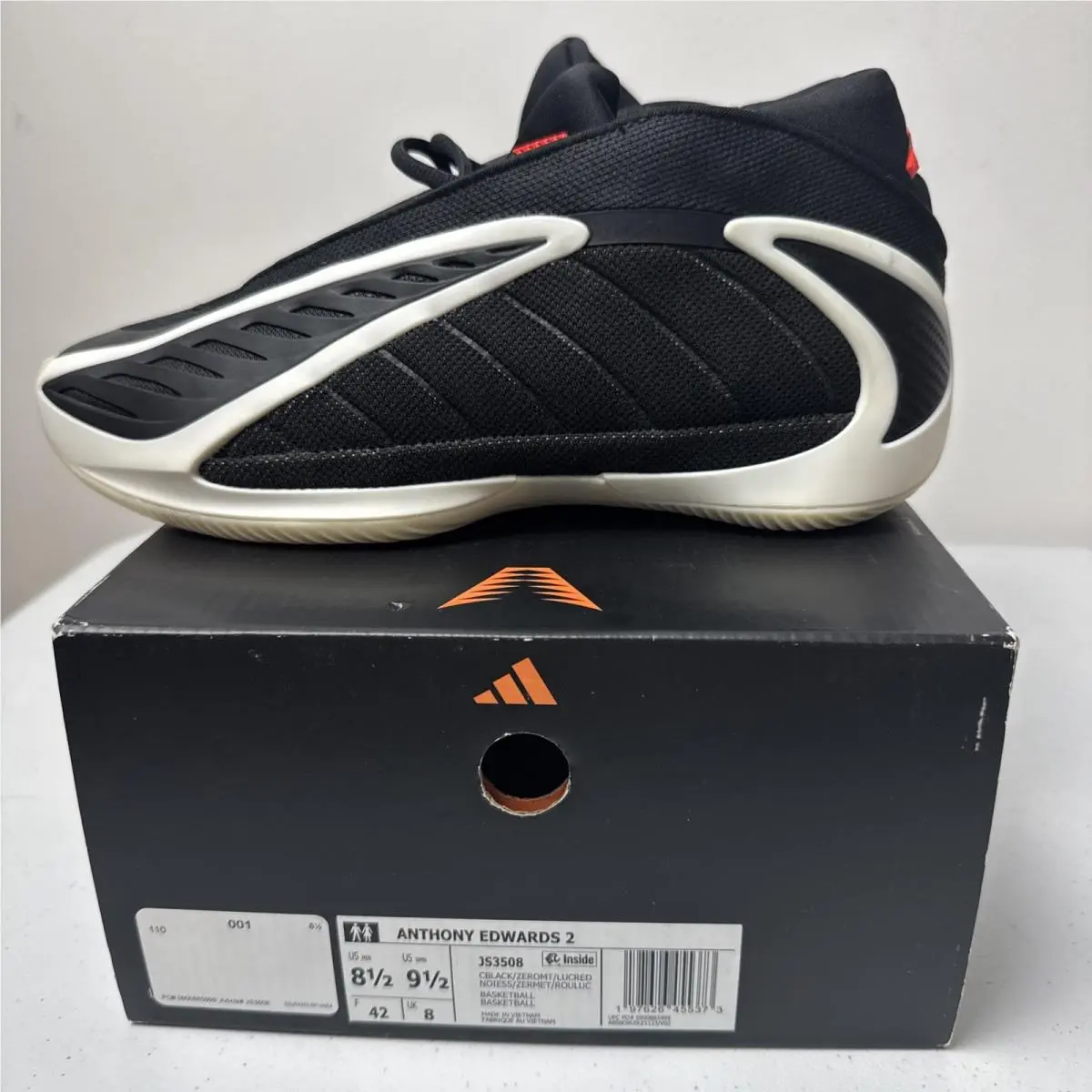 Adidas shoes - Anthony Edwards 2 - Anthony Edwards - JS3508 - Black (UPC: 0197626455373) 2