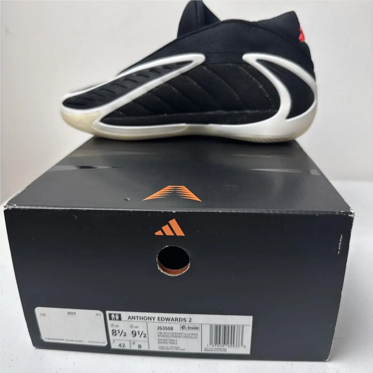 Adidas shoes - Anthony Edwards 2 - Anthony Edwards - JS3508 - Black (UPC: 0197626455373) 3