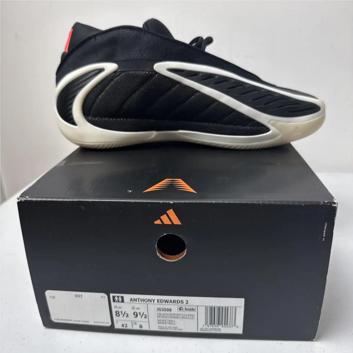 Adidas shoes - Anthony Edwards 2 - Anthony Edwards - JS3508 - Black (UPC: 0197626455373) 4