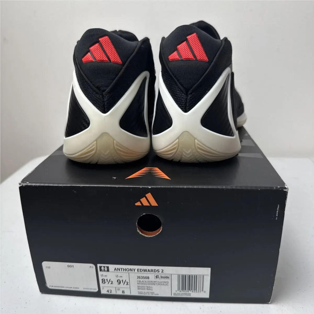 Adidas shoes - Anthony Edwards 2 - Anthony Edwards - JS3508 - Black (UPC: 0197626455373) 6