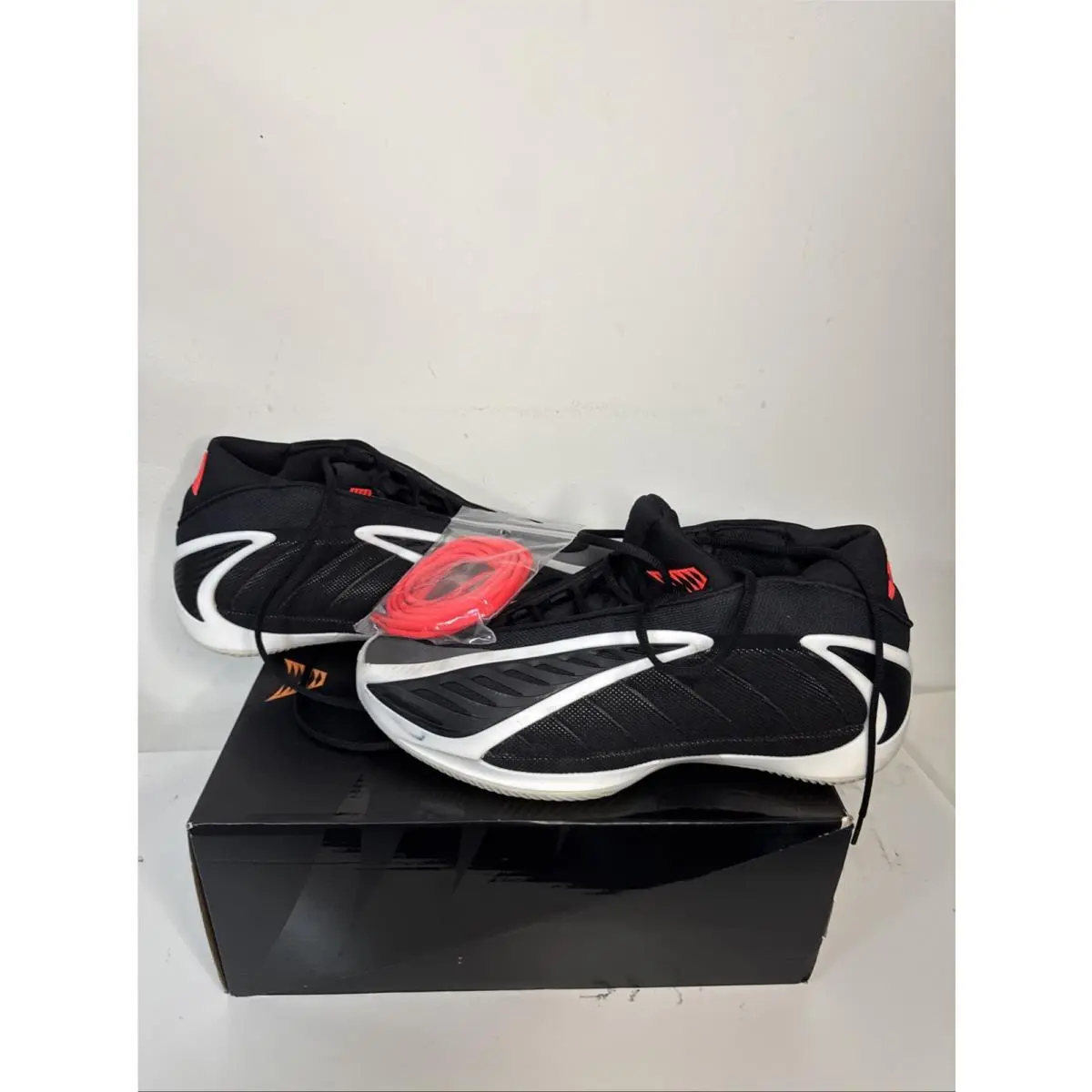 Size 12 -  AE 2 Anthony Edwards Black White Red JS3508 Men`s Core Black by Adidas