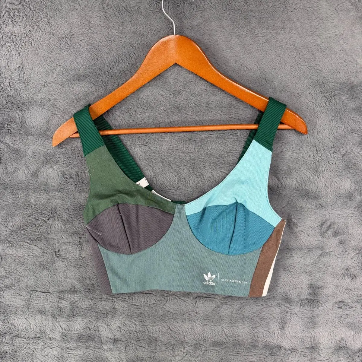 Adidas x Kseniaschnaider Bra Top Crop Reprocessed Track US 4