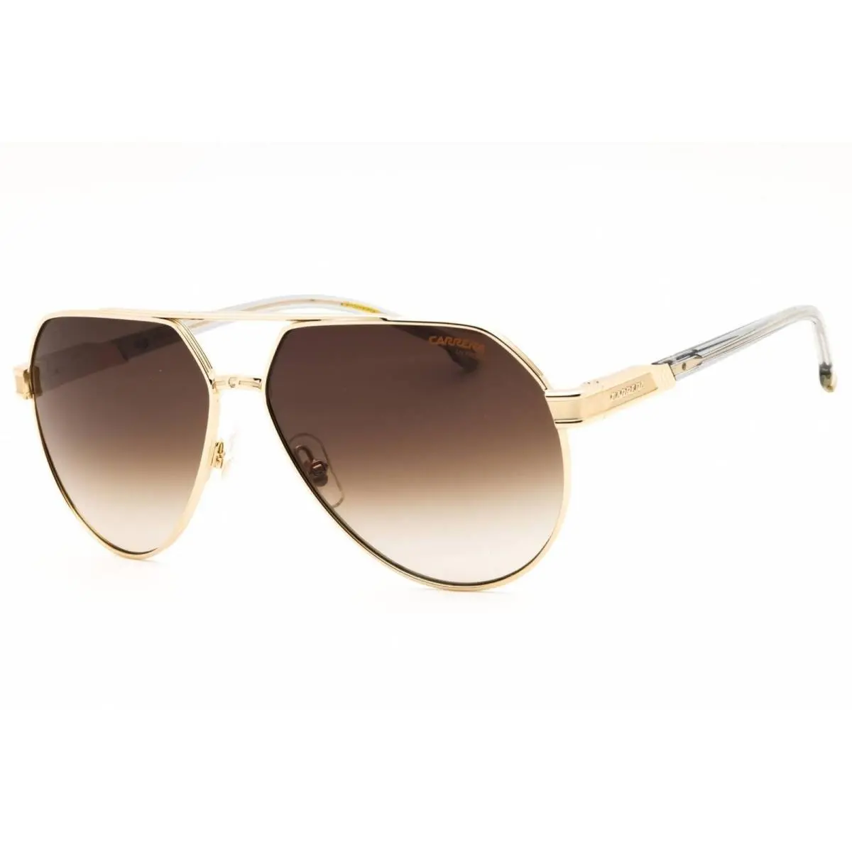 Carrera Men`s Sunglasses Gold Metal Aviator Shape Full Rim Frame 1067/S 02F7 HA