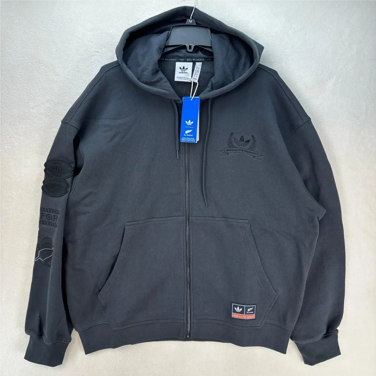 Adidas X All Blacks Full-zip M Premium Quality Hoodie Carbon KG4641