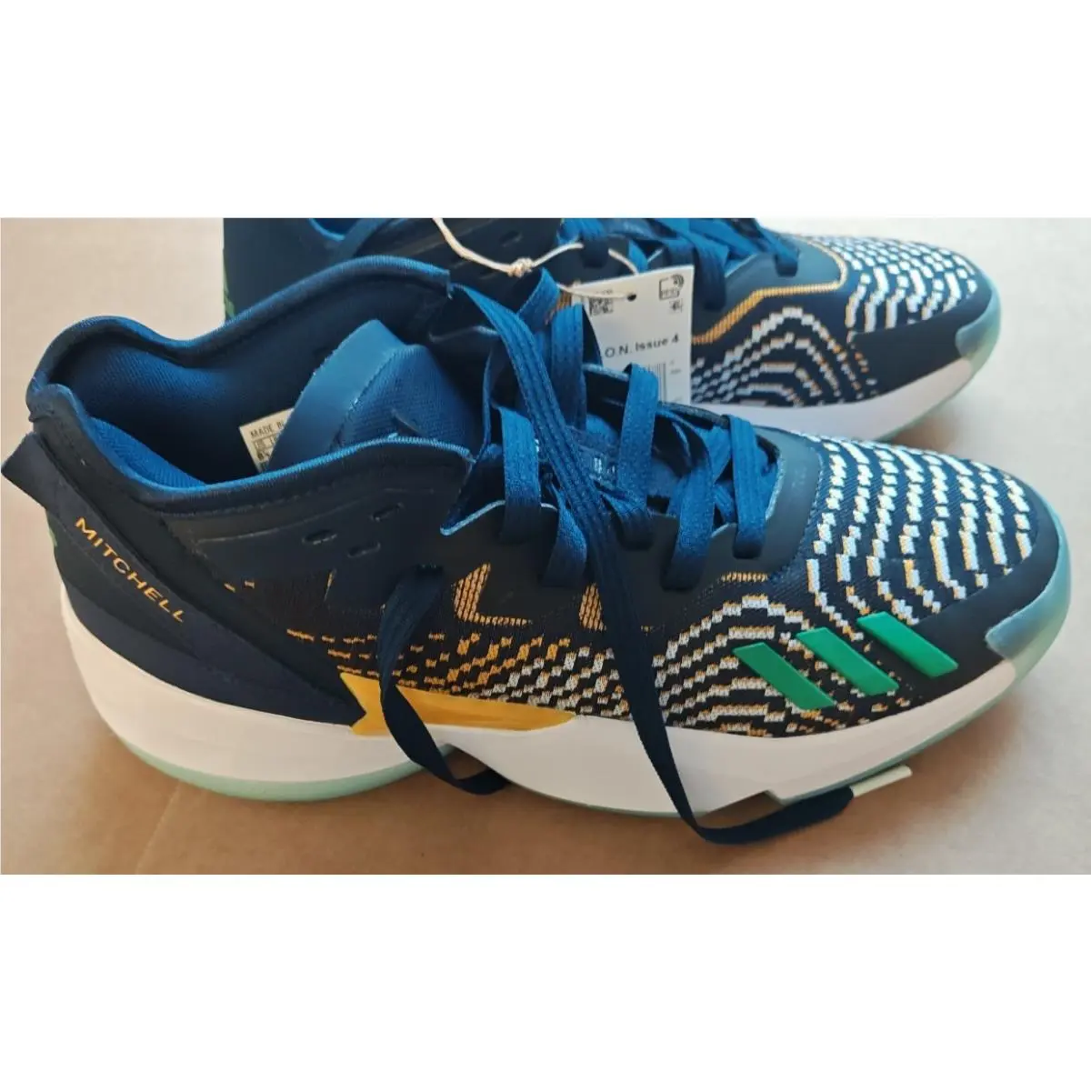 Adidas Don Issue 4 Utah Jazz GY6504 Men`s 8.5/Women`s 9.5 Navy Blue